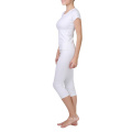 Le yoga sec de couleur blanche convient aux pantalons de yoga faits sur commande